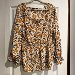 Hayden Los Angeles Floral Top 2XL